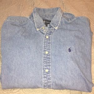 Denim Polo long sleeve